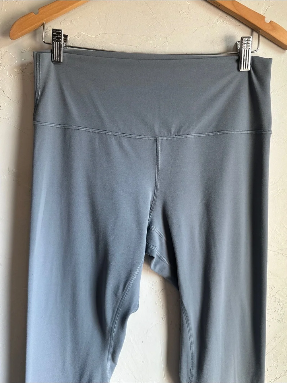 Lululemon Align Leggings Blue Gray Yoga Pilates Athleisure Clean Girl 28” Sz 12